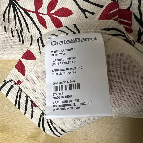 Crate & Barrell Tea Towel -NWOT - Picture 5 of 5